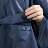Poncho de ploaie Navaris unisex, 100x154 cm, impermeabil, albastru, EVA, 52203.01.17