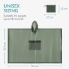 Poncho de ploaie Navaris unisex, 100x154 cm, impermeabil, verde, EVA, 52203.01.07