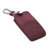 Husa Cheie Auto pentru Renault 4 Butoane - Smart Key, Kwmobile, Rosu, Piele ecologica, 48565.22