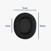 Set 2 Perne de urechi pentru casti STEELSERIES Arctis 7/Arctis 9/Arctis Headsets, Kwmobile, Negru, Piele ecologica, 57962.01