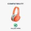 Set 2 Perne de urechi pentru casti Sony WH-H910N, Kwmobile, Negru, Piele ecologica, 57963.01