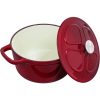 Oala din fonta antiaderenta Navaris pentru Plite/Cuptoare - 20cm - 2,5L - Rosu, 58000.01.20