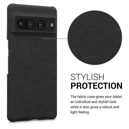 Husa Google Pixel 7 Pro, Textil, Gri, 58018.19