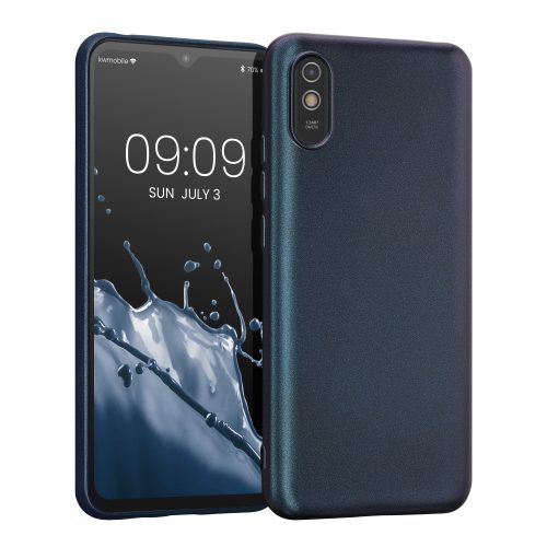 Husa Xiaomi Redmi 9A/Redmi 9AT, Silicon, Albastru, 57663.239