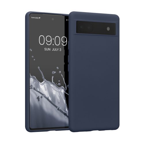 Husa Google Pixel 6a, Silicon, Albastru, 58053.186