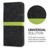 Husa Universala Kwmobile marime XL - 6,8 inch, Microfibra, Gri/Verde, 58046.03