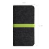 Husa Universala Kwmobile marime XL - 6,8 inch, Microfibra, Gri/Verde, 58046.03