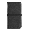 Husa Universala Kwmobile marime XL - 6,8 inch, Microfibra, Gri, 58046.02
