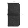 Husa Universala Kwmobile marime XL - 6,8 inch, Microfibra, Gri, 58046.02