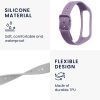 Set 2 Curele pentru Samsung Galaxy Fit 2, Kwmobile, Gri/Mov, Silicon, 53962.06