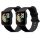 Set 2 curele pentru Xiaomi Mi Watch Lite/Redmi Watch, Kwmobile, Negru, Silicon, 54778.06