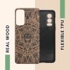 Husa OnePlus Nord 2 5G, Lemn, Maro/Negru, 56448.08