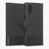 Husa Motorola Moto G22, Textil, Negru, 58211.73