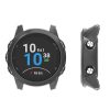 Set 2 Huse pentru Garmin Forerunner 245/Forerunner 245 Music, Kwmobile, Negru/Transparent, Silicon, 58177.02