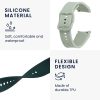 Curea pentru Samsung Watch 4 (40mm)/Watch 4 (44mm)/Watch 4 Classic (42mm), Kwmobile, Verde/Alb, Silicon, 58172.01