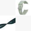 Curea pentru Samsung Watch 4 (40mm)/Watch 4 (44mm)/Watch 4 Classic (42mm), Kwmobile, Verde/Alb, Silicon, 58172.01