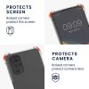 Husa Motorola Moto G22, Silicon, Transparent/Negru, 58213.01
