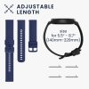 Set 2 curele pentru Blackview X1, Kwmobile, Negru/Albastru, Silicon, 58170.01