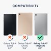 Husa pentru tableta Samsung Galaxy Tab A7 Lite, Kwmobile, Negru/Transparent, Silicon, 55146.01