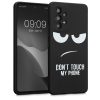 Husa Samsung Galaxy A53 5G, Silicon, Negru/Alb, 58241.02