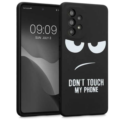 Husa Samsung Galaxy A53 5G, Silicon, Negru/Alb, 58241.02