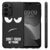 Husa Samsung Galaxy A23, Silicon, Negru/Alb, 58242.01