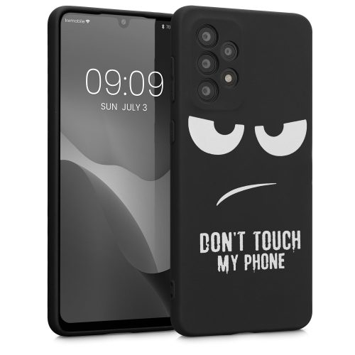 Husa Samsung Galaxy A33 5G, Silicon, Negru/Alb, 58244.01