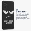 Husa Samsung Galaxy A33 5G, Silicon, Negru/Alb, 58244.01