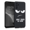 Husa Samsung Galaxy A13, Silicon, Negru/Alb, 58243.01