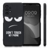 Husa Samsung Galaxy A13, Silicon, Negru/Alb, 58243.01