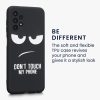 Husa Samsung Galaxy A13, Silicon, Negru/Alb, 58243.01