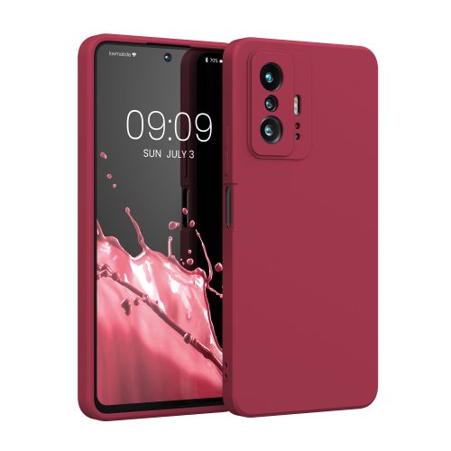 Husa Xiaomi 11T/11T Pro, Silicon, Rosu, 56573.229