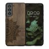 Husa Samsung Galaxy S21, Lemn, Maro, 55082.02