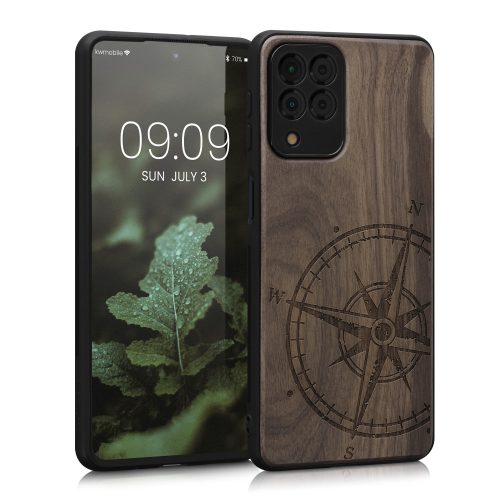 Husa Samsung Galaxy M53 5G, Lemn, Maro, 58313.02