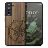 Husa Samsung Galaxy S21 FE, Lemn, Maro, 56172.02