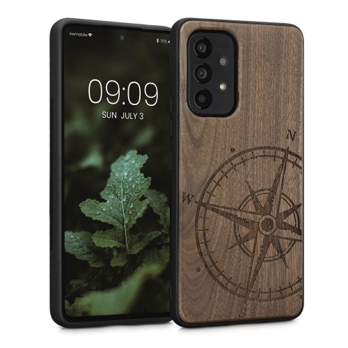 Husa Samsung Galaxy A53 5G, Lemn, Maro, 58317.02