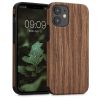 Husa Apple iPhone 12 Mini, Lemn, Maro, 58296.01