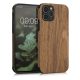 Husa Apple iPhone 12/iPhone 12 Pro, Lemn, Maro, 58298.01