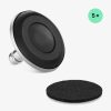 Set 5 Picioare pentru scaun de birou tija 10 mm, Kwmobile, Argintiu/Negru, Otel, 56093.03