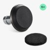 Set 5 Picioare pentru scaun de birou tija 11 mm, Kwmobile, Negru, Otel, 56094.06