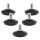 Set 5 Picioare pentru scaun de birou tija 11 mm, Kwmobile, Negru, Otel, 56094.02