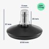 Set 5 Picioare pentru scaun de birou tija 11 mm, Kwmobile, Negru, Otel, 56094.02