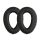 Set 2 Perne de urechi pentru casti Sennheiser PXC550/PXC480/MB660, Kwmobile, Negru, Piele ecologica, 58340.01