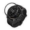 Rama cadran pentru Garmin Fenix 7S, Kwmobile, Negru/Argintiu, Aluminiu, 58352.01