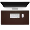 Covoras de birou 80 x 40 cm, Kwmobile, Maro, Piele ecologica, 58373.18