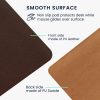 Covoras de birou 80 x 40 cm, Kwmobile, Maro, Piele ecologica, 58373.18