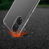 Husa Honor X7, Silicon, Transparent/Negru, 58423.01