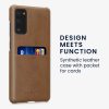 Husa Samsung Galaxy S20 FE, Piele ecologica, Maro, 58502.24