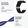 Set 2 curele pentru Xiaomi Mi Watch/Mi Watch Color Sport, Kwmobile, Negru/Albastru, Silicon, 58466.01