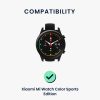 Set 2 curele pentru Xiaomi Mi Watch/Mi Watch Color Sport, Kwmobile, Negru/Albastru, Silicon, 58466.01